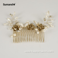 Hot sale fashionable flowers women bling hair clips